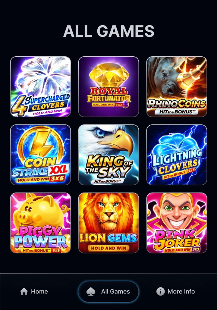All games list preview